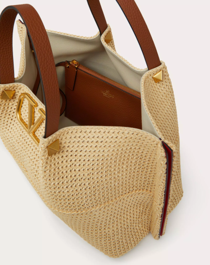MEDIUM STRAW SUMMER TOTE